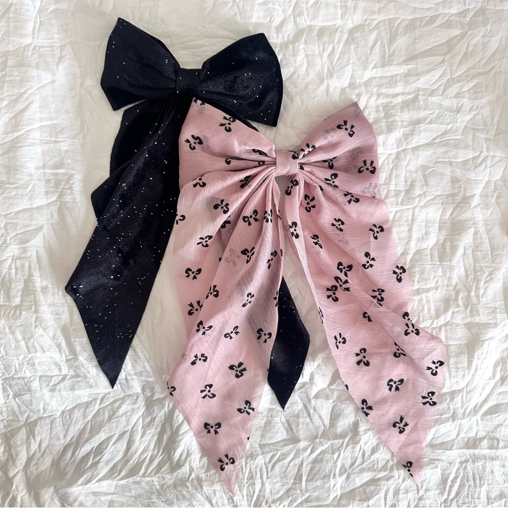 Elegant Bow Hair Clip Set